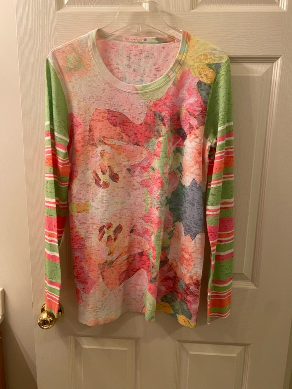 Women's Floral Multi-Color Long Sleeve Tee